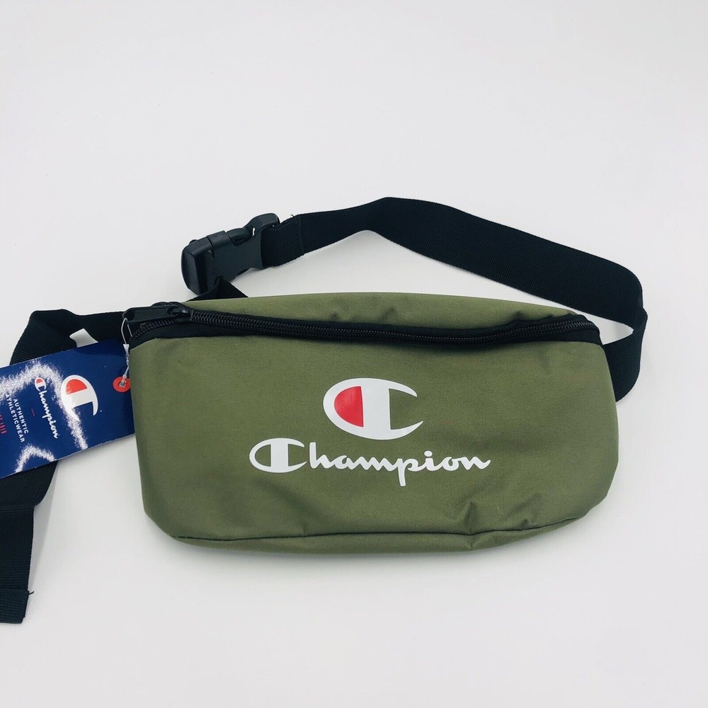 Champion Fanny Pack Belt Bag Green Logo Adjustable Strap NWT